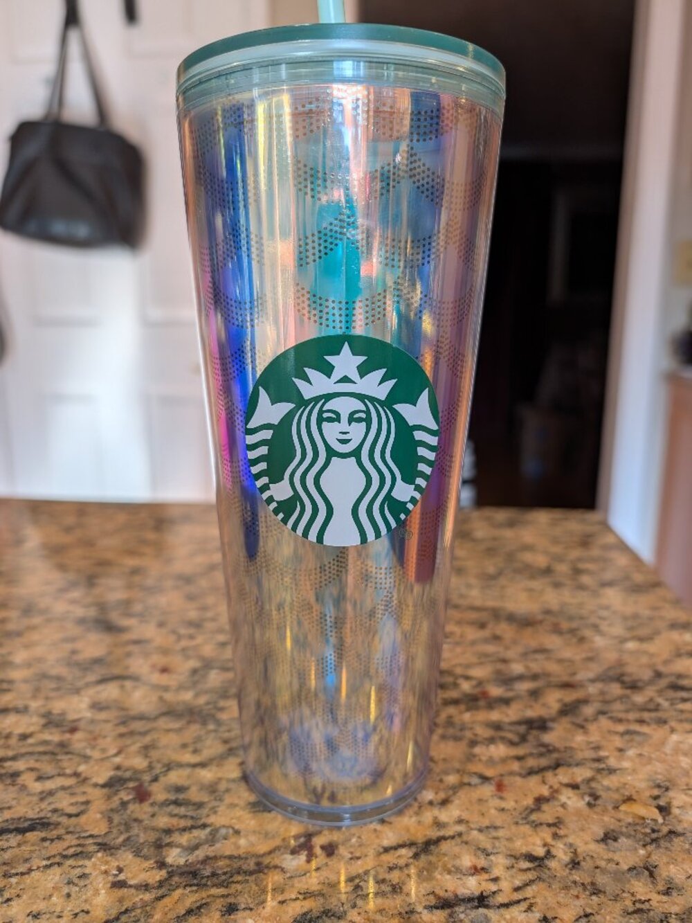 Starbucks Mermaid Tumbler 24 fl oz Iridescent Siren Scales Venti Cold Cup